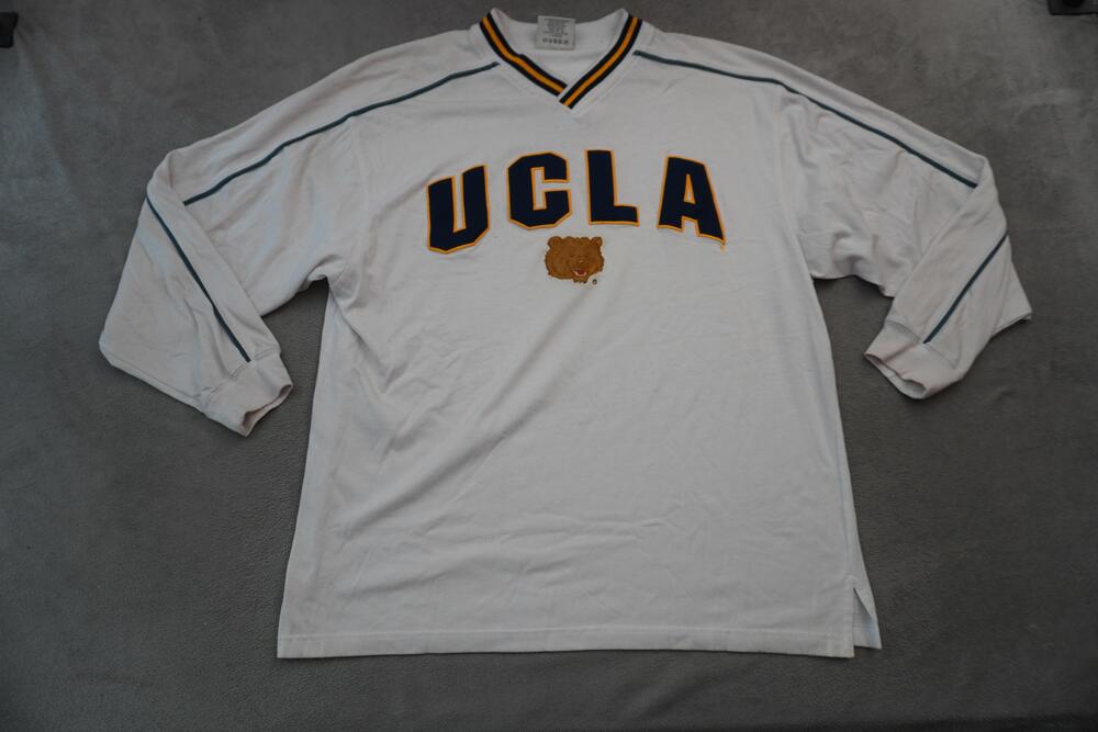 Vintage UCLA Bruins Shirt Mens XL White NCAA College Long Sleeve Lee Sport 90s